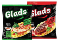 GLADS Лапша со вкусом говядины/курицы 75г