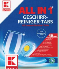 K-Classic Таблетки для посудомоечной машины всё в одном 40 шт.