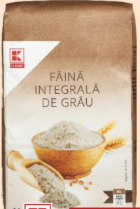 K-Classic Мука пшеничная цельнозерновая 1 кг