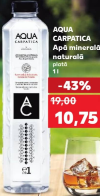 Aqua Carpatica Вода минеральная натуральная негазированная 1 л