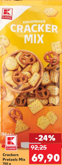 K-Classic Смесь крекеров и крендельков 750г