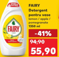 Fairy Средство для мытья посуды лимон / яблоко / гранат 1350 мл