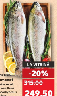 Păstrăv somonat eviscerat kg