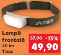 Crivit Налобный фонарь 40 лм 1 шт.