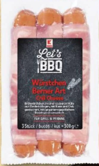 Let's BBQ Cârnați cu chili și brânză 300 g