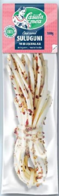 Căsuța Mea Сыр Сулугуни с овощами / паприкой / укропом 40% жирности 100 г