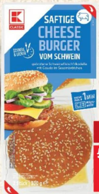 K-Classic Чизбургер из свинины 2 x 150 г