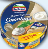 Hochland Brânză topită triunghiuri smântână / șuncă / mix clasico 280 g