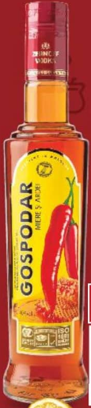 Gospodar Водка ароматизированная мед и перец 40% алкоголь 0,5 л