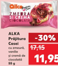 Alka Prăjitura Casei cu zmeură, vanilie și cremă de ciocolată 55 g