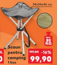 Crivit Scaun pentru camping 1 buc