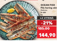 OCEAN FISH File hering sărat Delicios în ulei kg