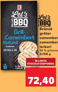 Let's BBQ Сыр для гриля камамбер / камамбер с травами 2x100 г