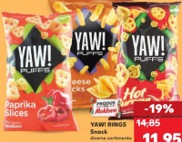 Yaw! Кольца / Паффы Снэк в ассортименте 60г