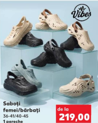 Vibes Saboți femei/bărbați 36-45 1 pereche