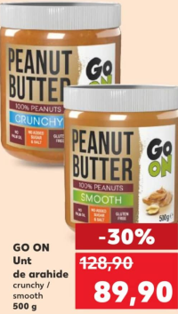 GO ON Арахисовая паста кранчи / мягкая 500 г