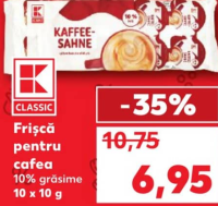 K-Classic Frișcă pentru cafea 10% grăsime 10 x 10 g