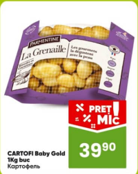 Parmentine La Grenaille Cartofi Baby Gold 1Kg