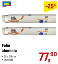 Aro Алюминиевая фольга 50 x 28 см