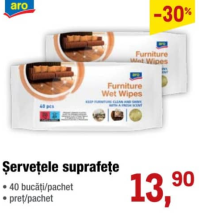 aro Салфетки для очистки поверхностей 40 шт