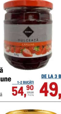 Rioba Dulceață de căpșune 500 g