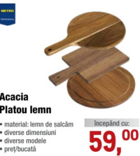 METRO PROFESSIONAL Acacia Деревянное плато из акации