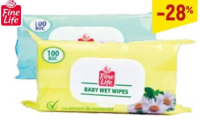 Fine Life Влажные салфетки с крышкой 100 шт