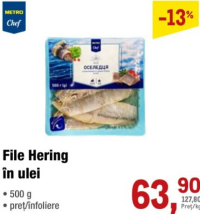 Metro Chef File Hering în ulei 500g