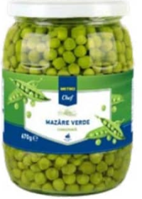Metro Chef Mazăre verde 680g