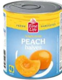Fine Life Персики половинки 820г