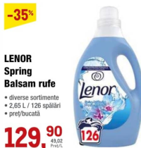 Lenor Spring Balsam rufe 2.65 L / 126 spălări