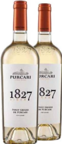 Purcari 1827 Пино Гриджио Белое сухое вино 0.75 л (1 бутылка)