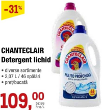 Chanteclair Detergent lichid 2.07 L / 46 spălări
