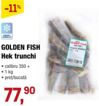 GOLDEN FISH Хек тушка 1 кг