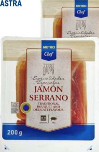 Metro Chef Хамон Серрано в нарезке 200 г (1-3 шт)