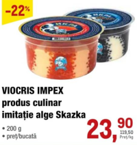 VIOCRIS IMPEX produs culinar imitație alge Skazka 200 g
