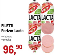Filetti Варёная колбаса Lacta