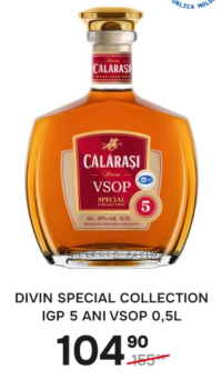 Дивин Călărași Special Collection IGP 5 лет VSOP 0,5л