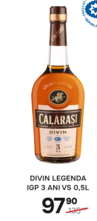 Дивин Călărași Легенда IGP 3 года VS 0,5л