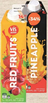 VIS Напиток Красные фрукты / Ананас 1л