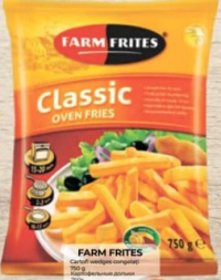 FARM FRITES Картофельные дольки замороженные 750г