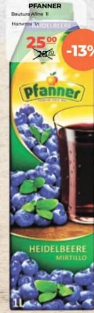 PFANNER Черничный напиток 1л