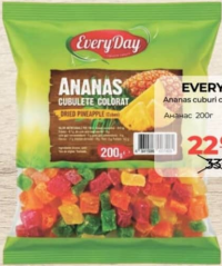 Everyday Ananas cuburi colorate 200g