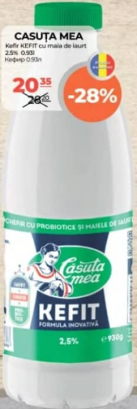 Căsuța Mea Kefit cu maia de iaurt 2.5% 930g