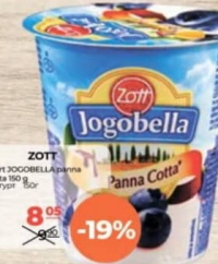Zott Iaurt Jogobella Panna Cotta 150g