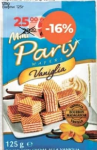 Lago Вафли Mini Party ванильные 125г