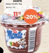 Monte Desert Choco 70g
