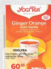 Yogi Tea Органический чай имбирь, апельсин и ваниль 30.6г