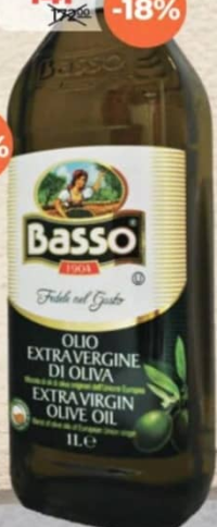 Basso Масло оливковое первого холодного отжима 1л