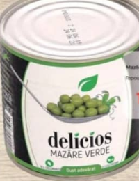 Delicios Зеленый горошек 420г